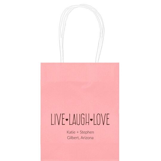 Live Laugh Love Mini Twisted Handled Bags